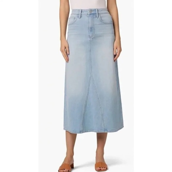 Joe's Jeans Dresses & Skirts - NWT Joes Jeans Margo Denim Midi Skirt Light Wash Women’s Size 26